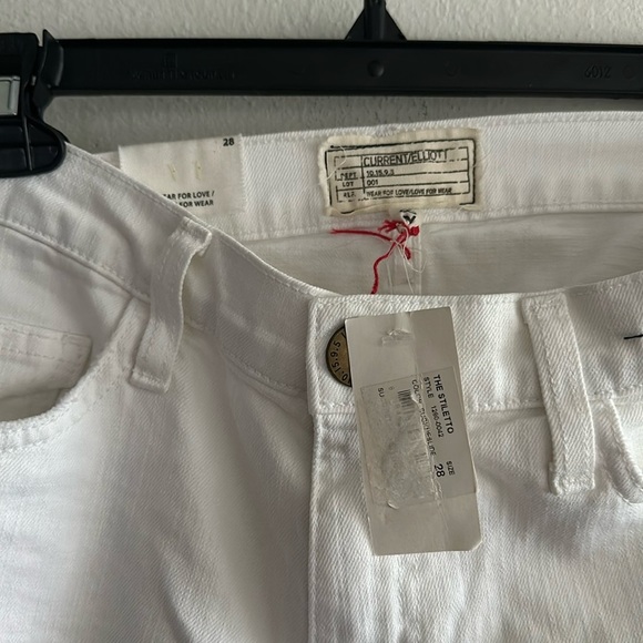 Current/Elliot white jeans size 28 - Picture 1 of 8
